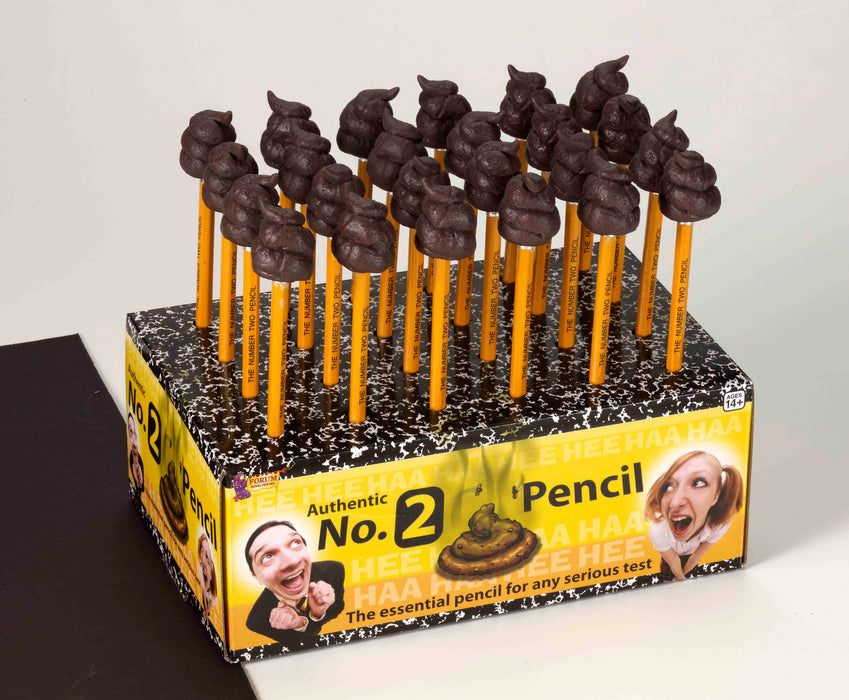 Number 2 Pencil Poop Emoji - Display of 24