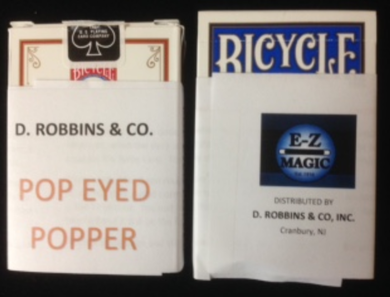 Pop Eyed Popper Bicycle Poker Deck - Blue - (E-Z) - Improved