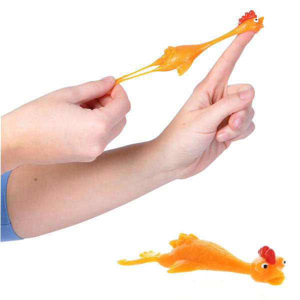 Stretchy 4.5 inches Slingshot Chicken - Pack of 12