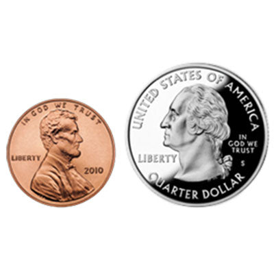 Super Penny to Quarter - US $0.01 to $0.25