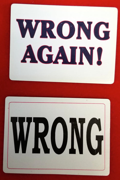Playing Cards - Wrong and Wrong Again - Imprints - Pack of 12 (FT)