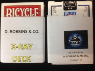 X-Ray Deck - Bicycle - Red backs — D. Robbins, House of E-Z Magic