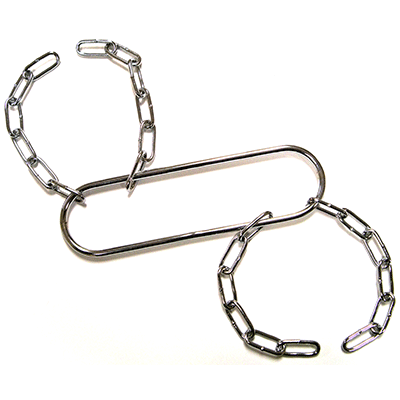 Houdinis Handcuffs Chrome with Padlocks (VDF)