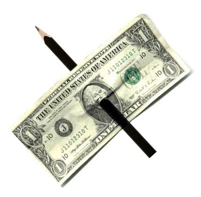 Pencil through Borrowed Bill (FT)