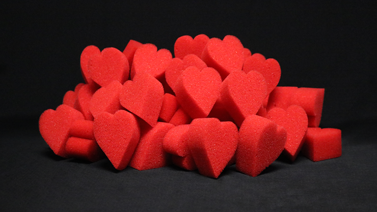 Sponge Ultrasoft Red Hearts Bag of 50